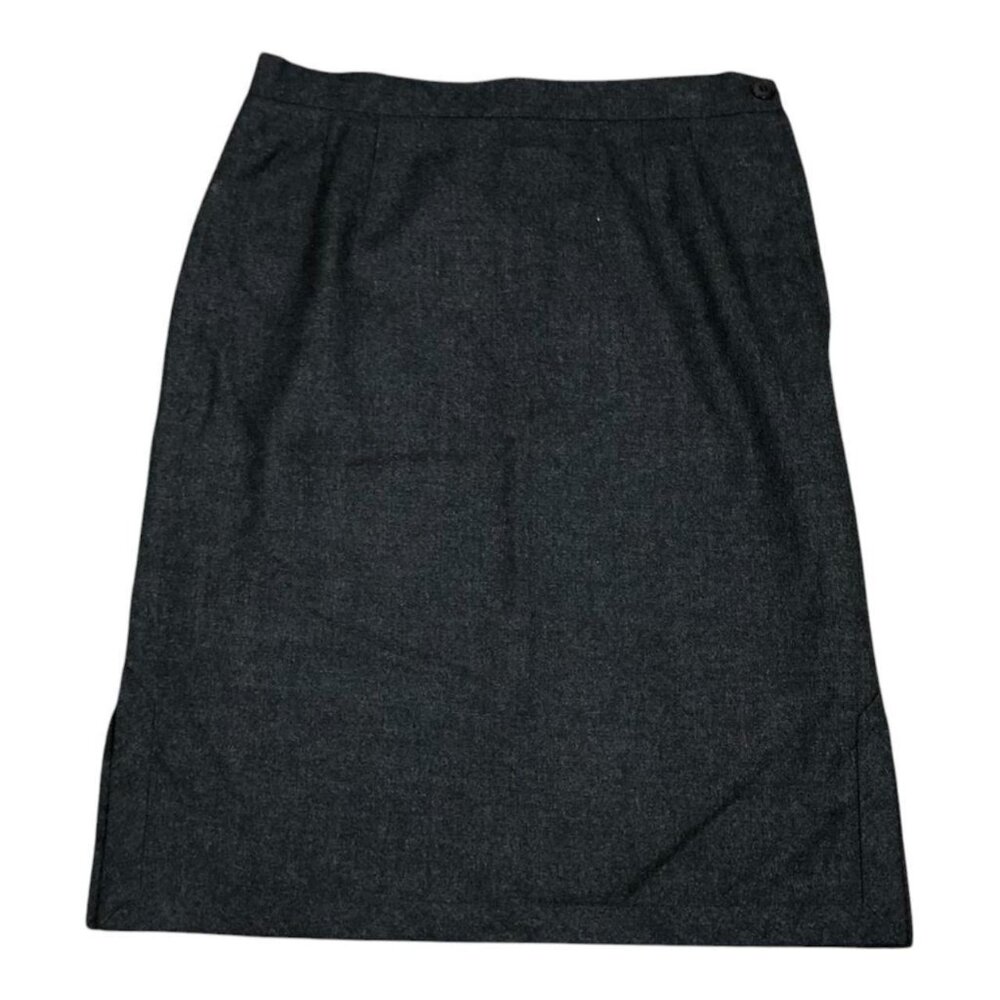 Valentino‎ Boutique Wool/Cashmire Gray Skirt Women's Size 12